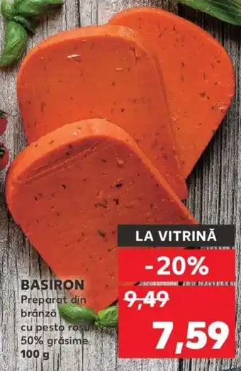 Kaufland BASIRON Preparat din brânză cu pesto rosures 50% grăsime 100 g Ofertă