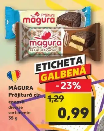 Kaufland MĂGURA Prăjitură cu cremă diverse sortimente 35g Ofertă