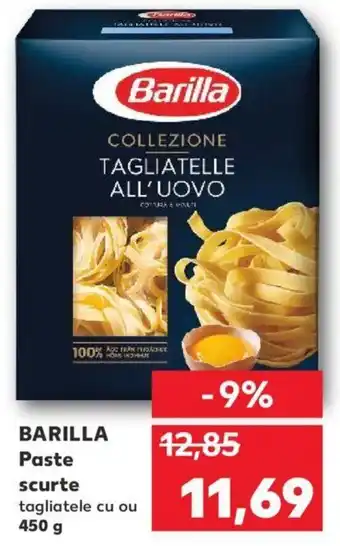 Kaufland BARILLA Paste scurte tagliatele cu ou 450g Ofertă