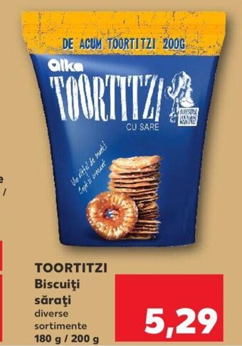 Kaufland TOORTITZI Biscuiţi săraţi diverse sortimente 180 g / 200 g Ofertă