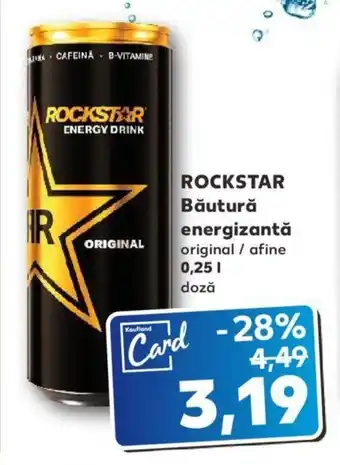 Kaufland ROCKSTAR Băutură energizantă original / afine 0,25 l Ofertă