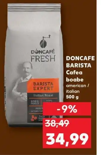 Kaufland DONCAFE BARISTA Cafea boabe american / italian 500g Ofertă
