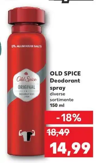 Kaufland OLD SPICE Deodorant spray diverse sortimente 150 ml Ofertă