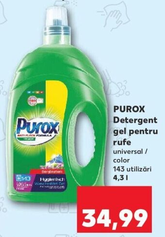 Kaufland PUROX Detergent gel pentru rufe 4.3l Ofertă
