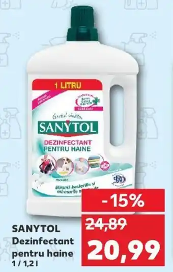 Kaufland SANYTOL Dezinfectant pentru haine 1 / 1.2l Ofertă