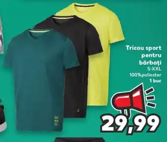 Kaufland Newcential Tricou sport pentru bărbaţi S-XXL 100% poliester 1 buc Ofertă