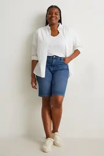 C&A Bermude de blugi - talie înaltă - jog denim - lycra® Ofertă