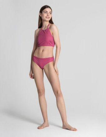 Bikini slip - bluză în dungi