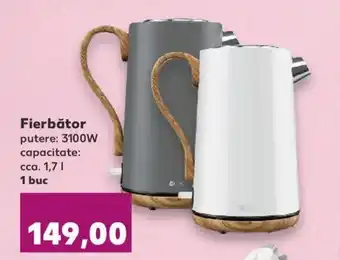 Kaufland SWITCH ON Fierbător putere: 3100W capacitate: cca. 1,7l 1 buc Ofertă