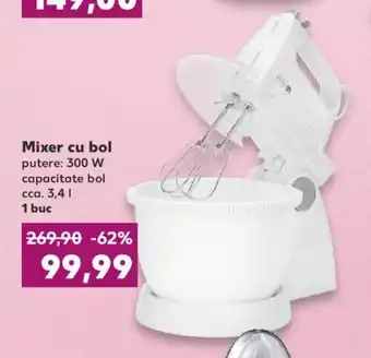Kaufland SWITCH ON Mixer cu bol putere: 300 W capacitate bol cca. 3,4l 1 buc Ofertă