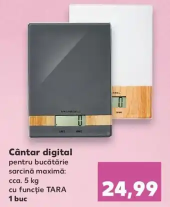 Kaufland SPICE&SOUL Cântar digital pentru bucătărie sarcină maximă: cca. 5 kg cu funcţie TARA 1 buc Ofertă