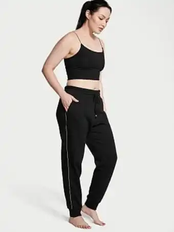 Victoria's Secret Cotton fleece high rise jogger Ofertă
