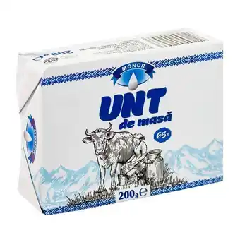 Auchan Unt de masa monor, 65% grasime, 200 g Ofertă