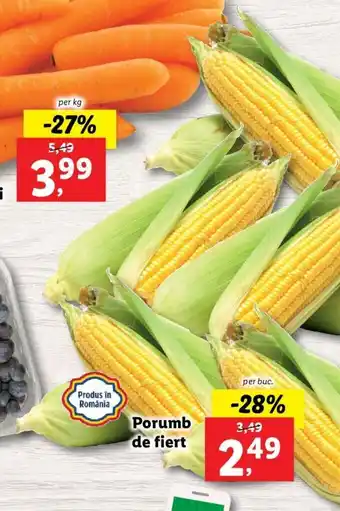 Lidl PIAȚA Lidl Porumb de fiert per buc. Ofertă