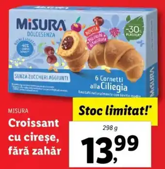 MISURA Croissant cu cireșe, fără zahăr 298g