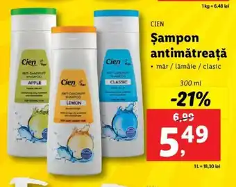 Lidl Cien Şampon antimătreaţă 300ml Ofertă