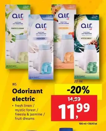 Lidl W5 Odorizant electric 20ml Ofertă