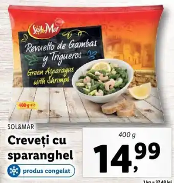 Lidl SOL&MAR Creveţi cu sparanghel 400g Ofertă