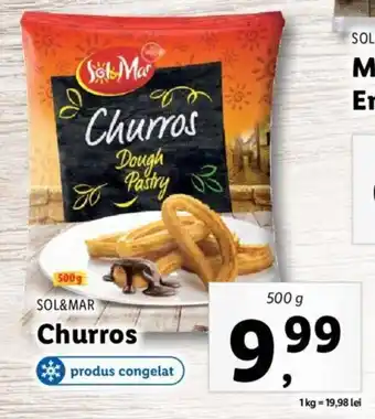 Lidl SOL&MAR Churros 500g Ofertă