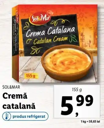 Lidl SOL&MAR Cremă catalană 155g Ofertă