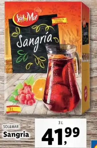 Lidl SOL&MAR Sangria 3L Ofertă