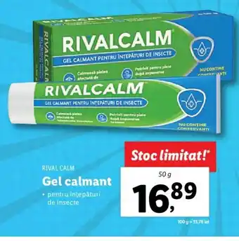 Lidl RIVAL CALM Gel calmant 50g Ofertă