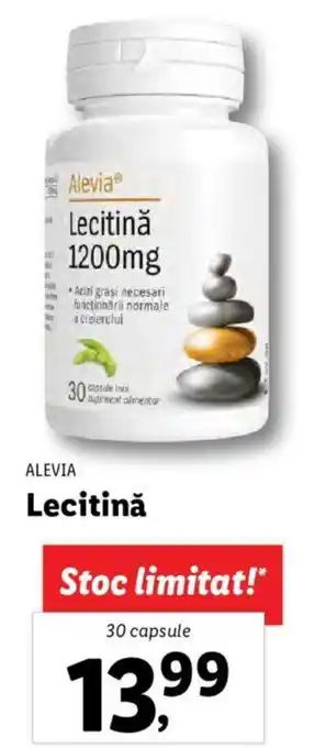 Lidl ALEVIA Lecitină 30 capsule Ofertă