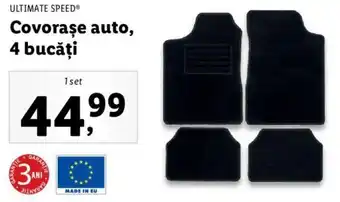 Lidl ULTIMATE SPEED Covorase auto, 4 bucăți 1set Ofertă