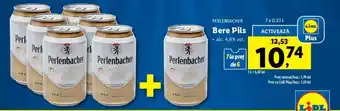 Lidl PERLENBACHER Bere Pils alc. 4,9% vol. 7 x 0.33l Ofertă