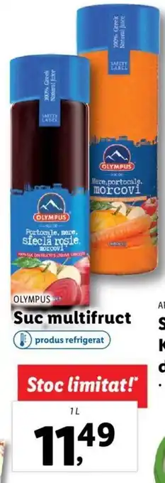 Lidl OLYMPUS Suc multifruct 1L Ofertă