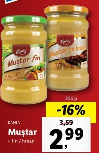 Lidl KANIA Muştar 300g Ofertă