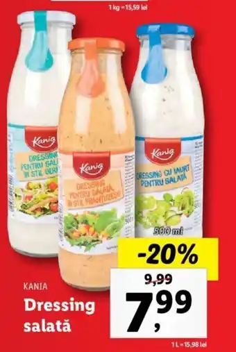Lidl KANIA Dressing salată 500ml Ofertă