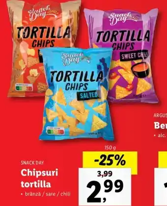 Lidl SNACK DAY Chipsuri tortilla 150g Ofertă