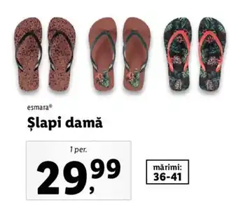 Lidl Esmara Șlapi damă 1 per Ofertă