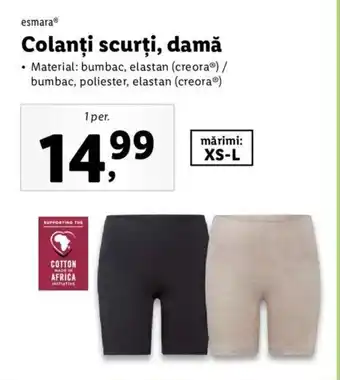 Lidl Esmara Colanți scurți, damă 1per. Ofertă