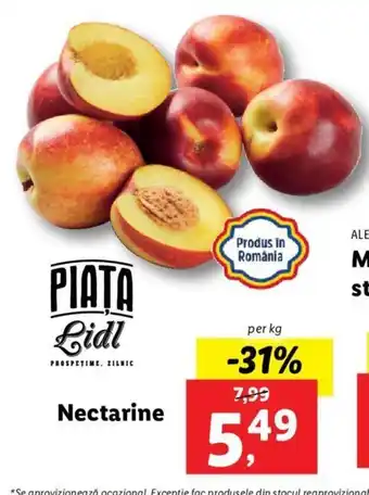Lidl PIAȚA Lidl Nectarine per kg Ofertă