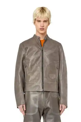 Diesel Biker jacket in bonded leather Ofertă