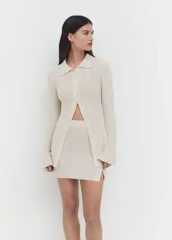 MANGO Cardigan lung cu guler cămașă Ofertă