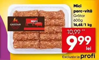 PROFI Mici porc-vită Grătar, 600g Ofertă