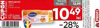 PROFI Hârtie igienică, Selecta piersici 3 straturi 10 role Ofertă