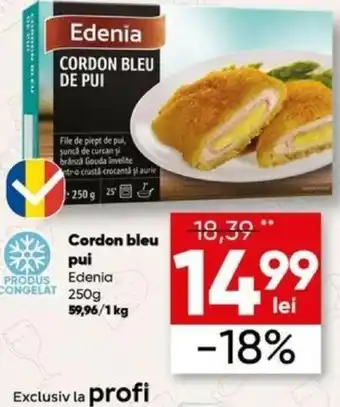 PROFI Cordon bleu pui, Edenia, 250g Ofertă