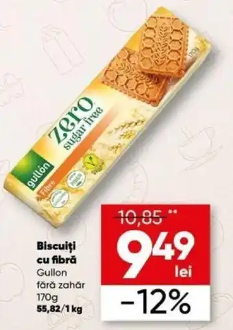 PROFI Biscuiţi cu fibră Gullon fără zahăr 170g Ofertă