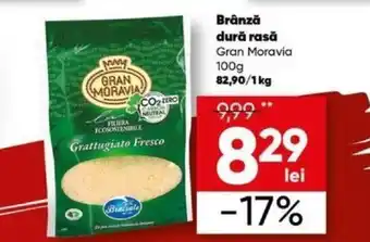 PROFI Brânză dură rasă Gran Moravia, 100g Ofertă