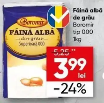 PROFI Făină albă de grău Boromir tip 000, 1kg Ofertă