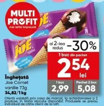 îngheţată, Joe Cornet vanilie 73g