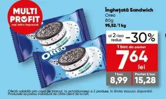 îngheţată Sandwich, Oreo, 80g