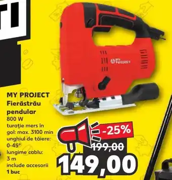 MY PROJECT Fierăstrău pendular 800 W