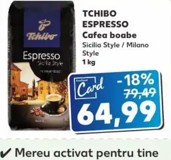 Kaufland TCHIBO ESPRESSO Cafea boabe, 1kg Ofertă