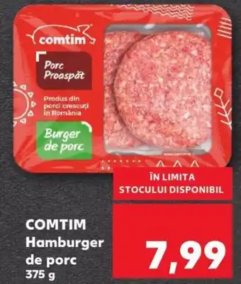 Kaufland COMTIM Hamburger de porc 375 g Ofertă