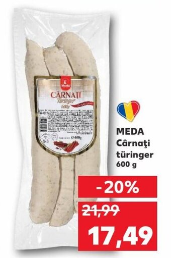 Kaufland MEDA Cârnaţi türinger 600 g Ofertă